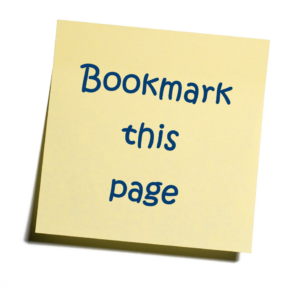 A post it that says bookmark this page.