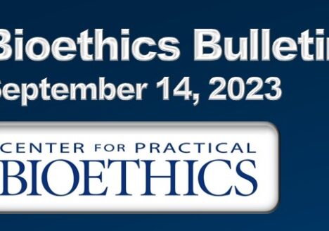 September Bioethics Bulletin heading.