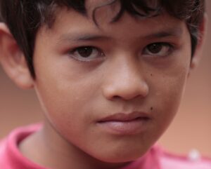 A portrait of a young boy.