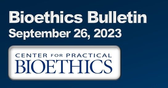Bioethics Bulletin header.