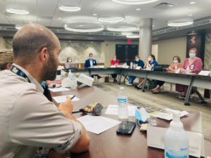 Ryan at a hospital ethics committee meeting.