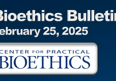 The Bioethics Bulletin e-newsletter header.