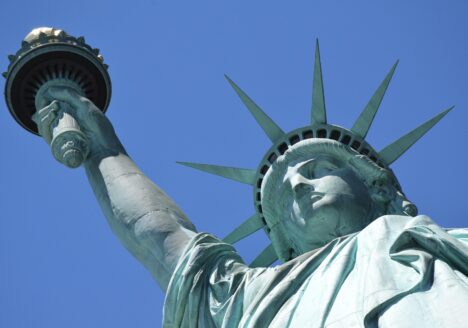 The Statue of Liberty.